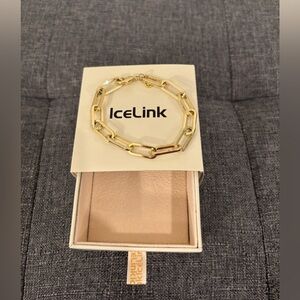 Icelink Gold Chain Bracelet gold plated